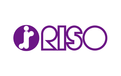 Logo de RISO, impresión de producción